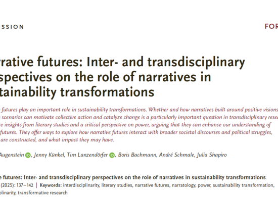 Ein Screenshot des Beginn des Artikels aus der GAIA. Zu sehen sind insbesondere Titel, Abstract und Autor*innen.